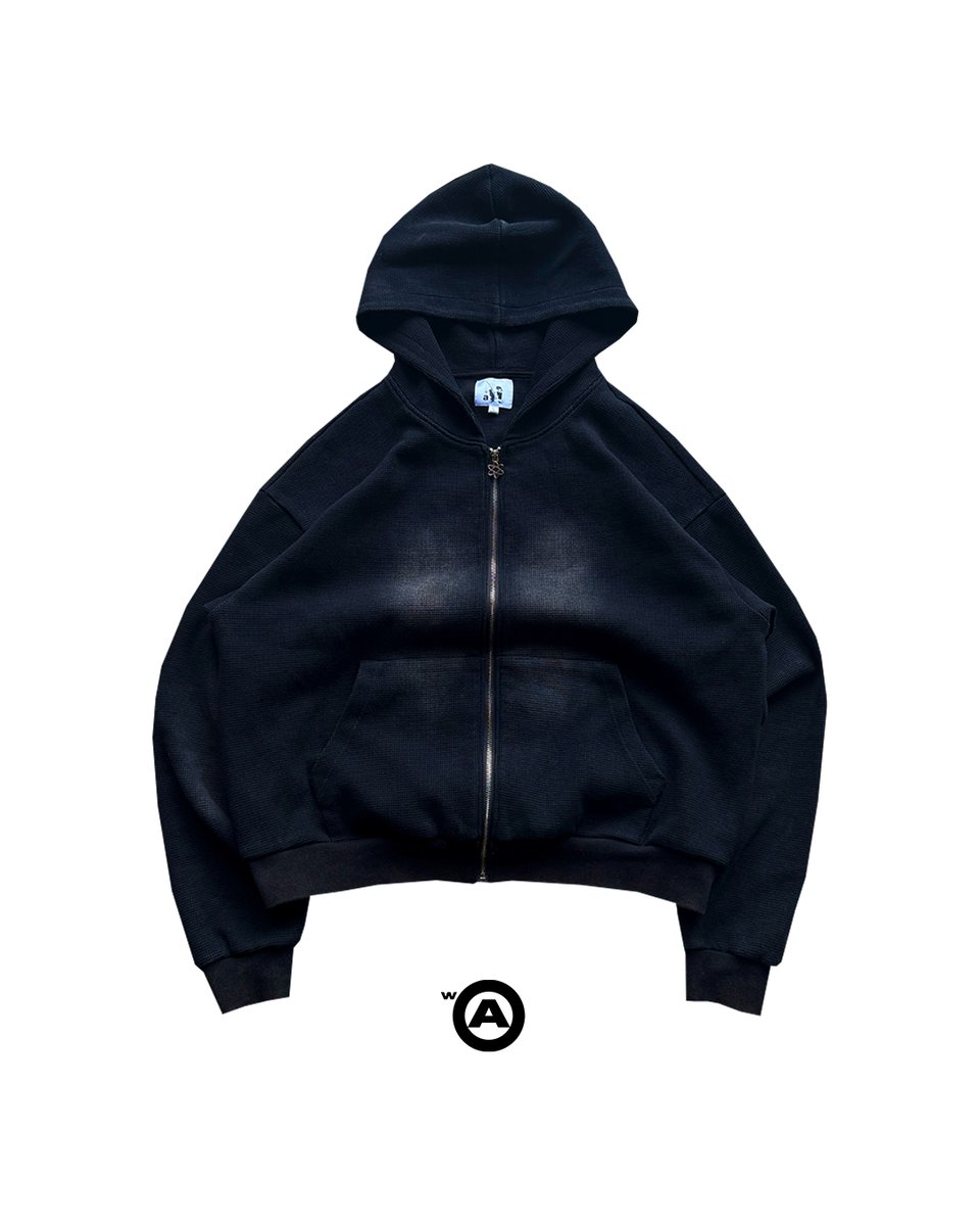 THERMAL ZIPUP (WASHED OBSIDIAN) | WithoutAdore THERMAL ZIPUP (WASHED OBSIDIAN) | WithoutAdore